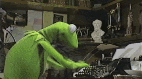 Kermit the writer frog